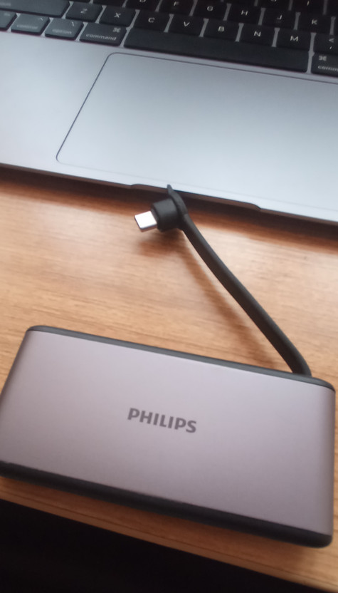 PHILIPS 5 in 1 USB DLK5528C/00 USB Hub (Grey) - Image 8
