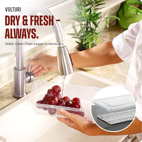 VOLTURI Fridge Storage Containers, Fridge