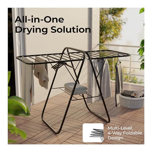 Lifelong Foldable Cloth Drying Stand