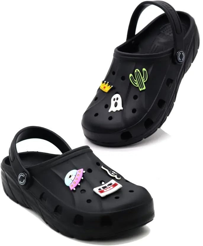 Red Tape Kids Buckle Clogs