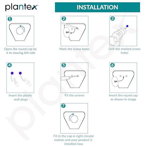 Plantex Stainless Steel Chrome Finish