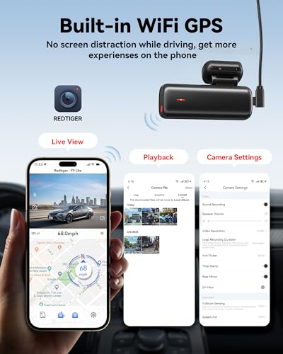 REDTIGER 4K Front Dash Cam