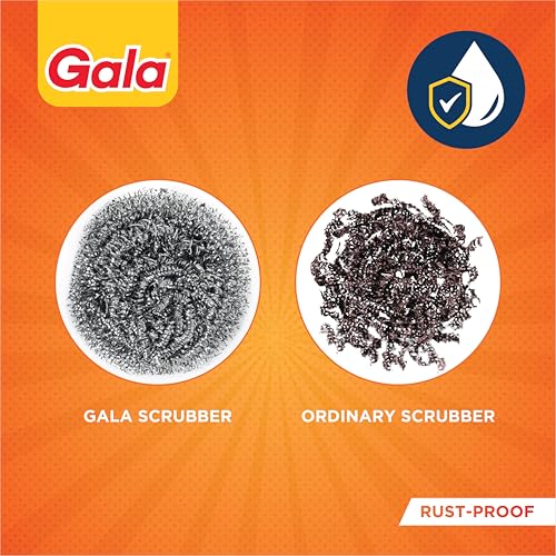 Gala Steel Scrubber Combo Set (Pack of 6) - Image 5