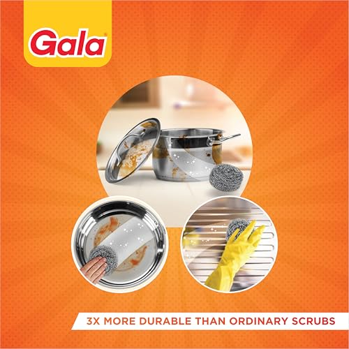 Gala Steel Scrubber Combo Set (Pack of 6) - Image 7