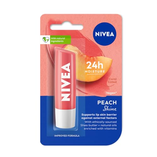 NIVEA Lip Balm, Fruity Peach Shine,4.8 g (Pack of 1) - Image 3