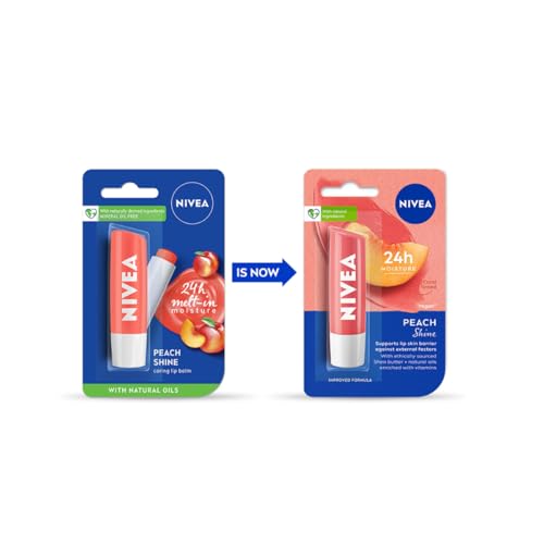 NIVEA Lip Balm, Fruity Peach Shine,4.8 g (Pack of 1) - Image 4