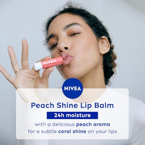 NIVEA Lip Balm, Fruity Peach Shine,4.8 g (Pack of 1) - Image 5