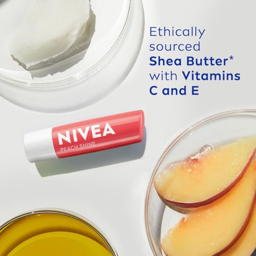 NIVEA Lip Balm, Fruity Peach Shine,4.8 g (Pack of 1) - Image 6