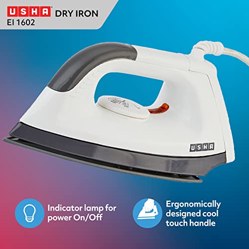 Usha EI 1602 1000-Watt Lightweight Dry Iron (multi-colour) - Image 7