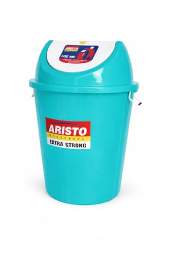 ARISTO Plastic Swing-Lid Garbage Waste Dustbin 32 L, (Green) - Image 6