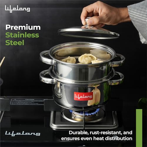 Lifelong 2-Tier Steamer/Momo/Modak Maker