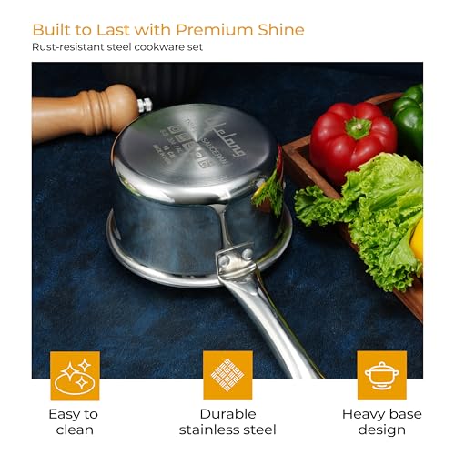 Lifelong Triply 4-piece cookware Set|Kadai,Frypan
