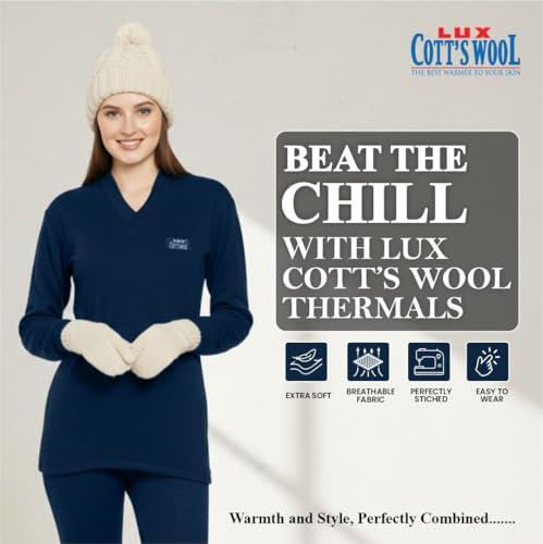 Lux Cottswool Women's Thermal Top and Lower Set - Image 2