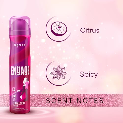 Engage Floral Zest Deodorant Spray