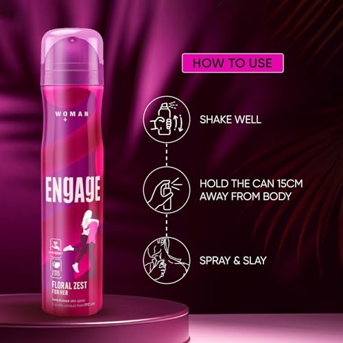 Engage Floral Zest Deodorant Spray