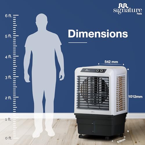 RR Signature Zello HC 70 LTR | Desert Air Cooler with High Air Delivery | Honeycomb Pads | 4-Way Air Deflection | Vertical Auto Swing | Castor Wheels | Inverter Compatibility |1 Year Warranty by RR - Image 3