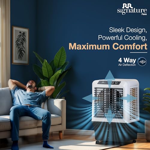 RR Signature Zello HC 70 LTR | Desert Air Cooler with High Air Delivery | Honeycomb Pads | 4-Way Air Deflection | Vertical Auto Swing | Castor Wheels | Inverter Compatibility |1 Year Warranty by RR - Image 6
