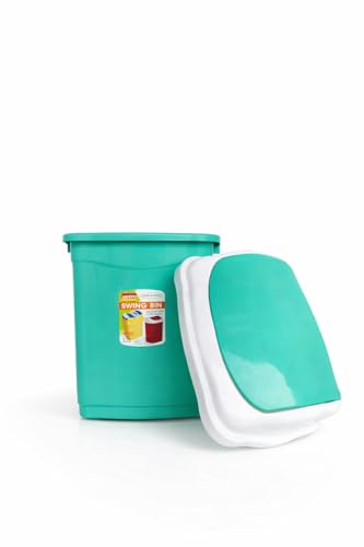 Aristo Plastic Small Swing Dustbin 9 Ltr (Green) - Image 2