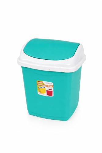 Aristo Plastic Small Swing Dustbin 9 Ltr (Green) - Image 4