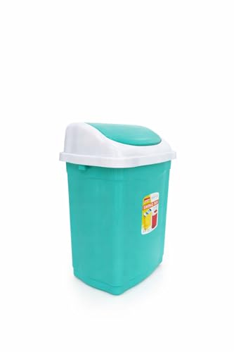 Aristo Plastic Small Swing Dustbin 9 Ltr (Green) - Image 6