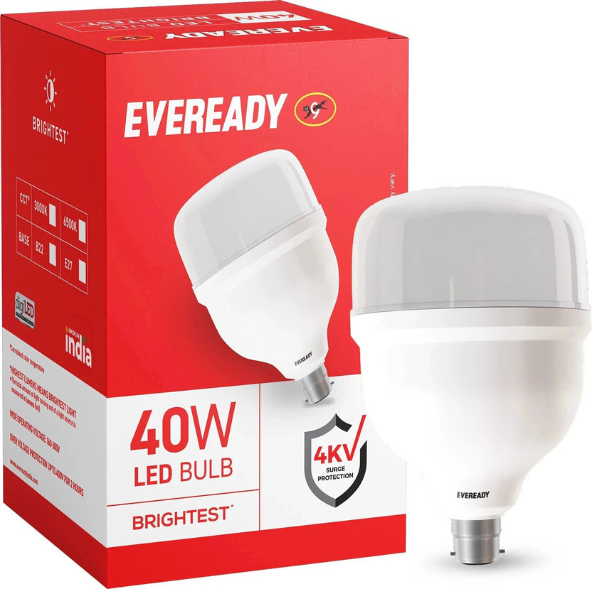 WIPRO 10 W Basic Standard B22 LED Bulb (White, Pack of 8) - Image 8
