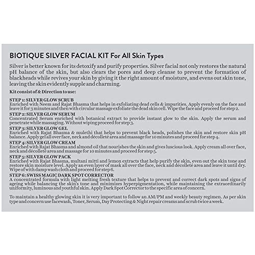Biotique Bio Silver Facial Kit, 65g - Image 7