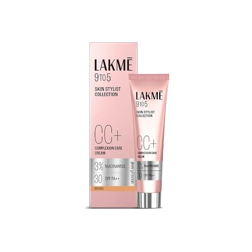 Lakme 9 to 5 CC Cream Bronze with 3% Niacinamide Complex SPF30 PA++ | 90% lightweight moisturizing cream for Care & 10% Foundation for Care |Conceals Dark Spots| Brightens Skin |30 g - Image 3