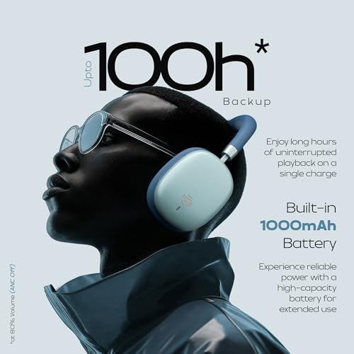 Zebronics Wireless Headphones, Hybrid ANC