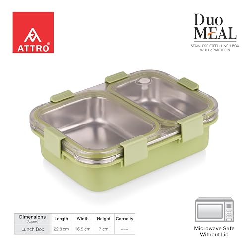 ATTRO Duo Meal Stainless Steel