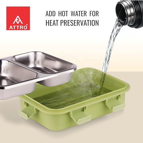 ATTRO Duo Meal Stainless Steel