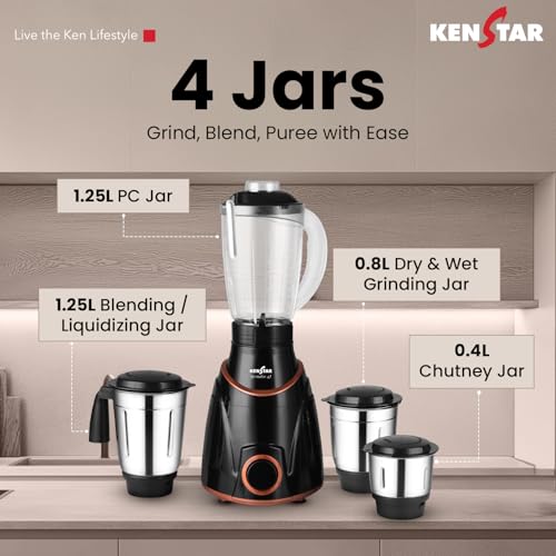 Kenstar GRINDEE 4J Mixer Grinder
