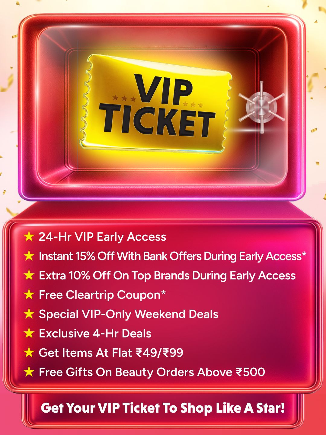 VIP ticket Get VIP Only Benefits this EORS