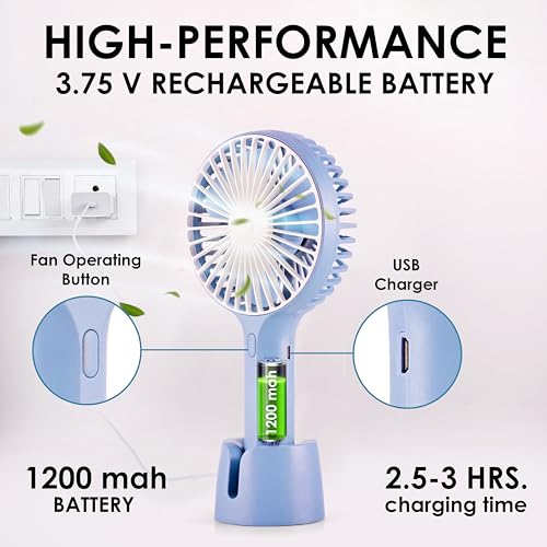 Gesto Portable Fan Rechargeable –