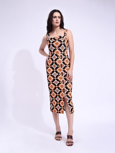 PURVAJA Women’s Bodycon Midi Dress - Image 4