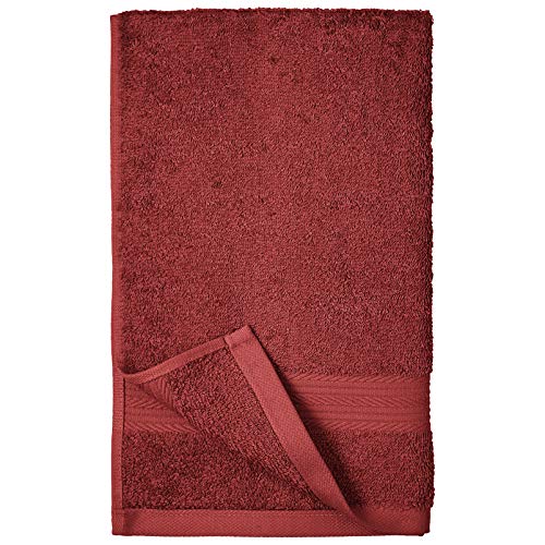 AmazonBasics Cotton Hand Towel 500 GSM (Set of 6, Red) - Image 4