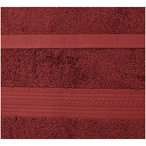 AmazonBasics Cotton Hand Towel 500 GSM (Set of 6, Red) - Image 5