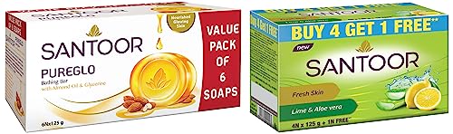 Santoor Pureglo Glycerine Soap