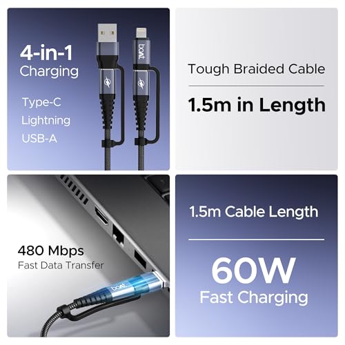 boAt FlexiCharge 400 Charging Cable