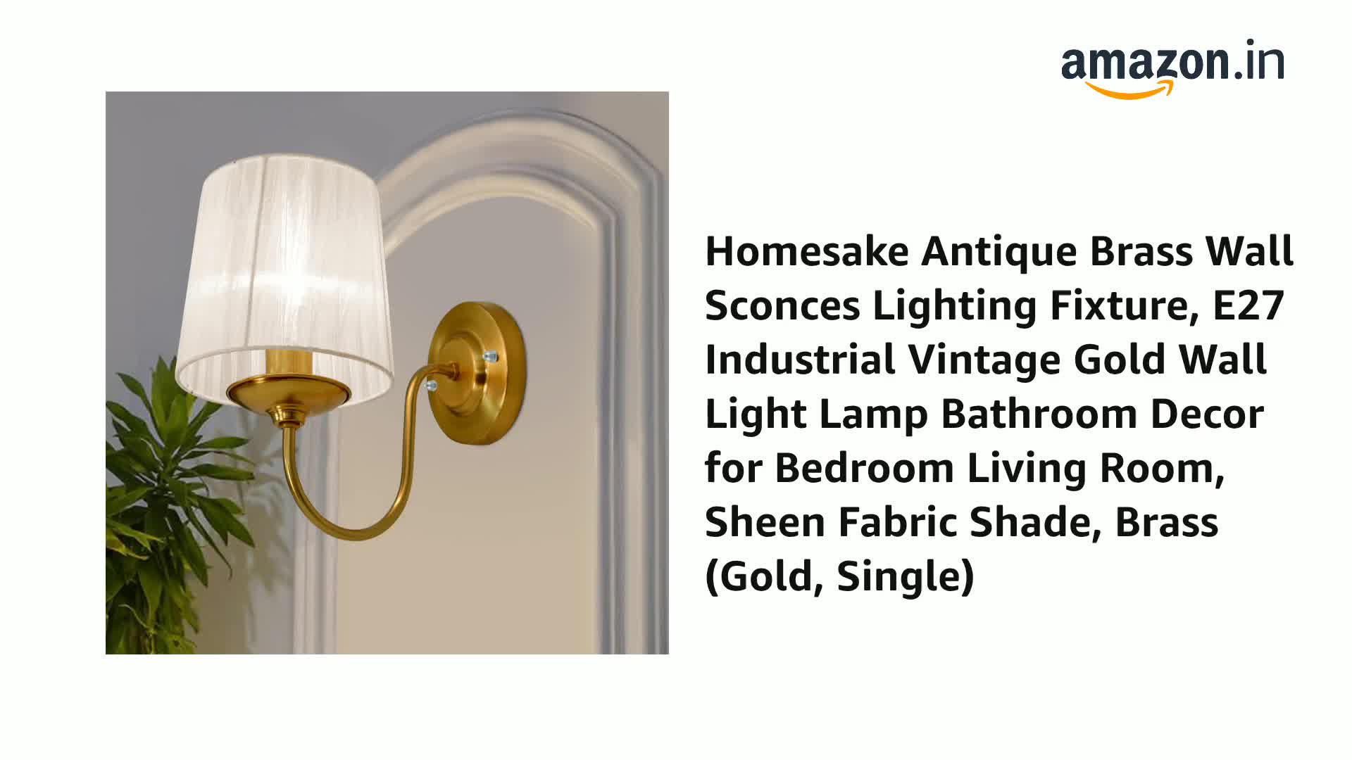 Homesake® Antique Brass Wall Sconces