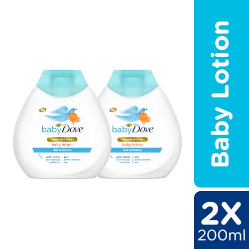 Baby Dove Rich Moisture Baby Lotion, 200 ml (Pack of 2) - Image 2