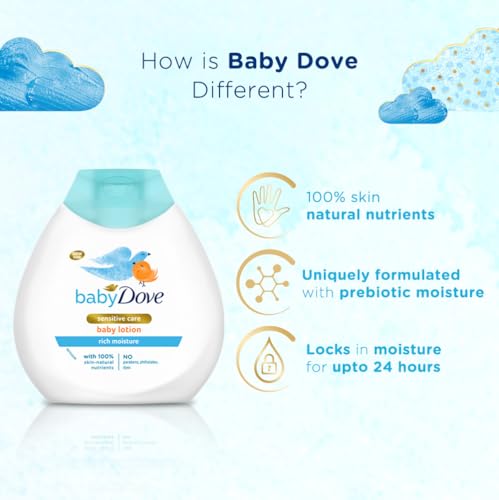 Baby Dove Rich Moisture Baby Lotion, 200 ml (Pack of 2) - Image 4