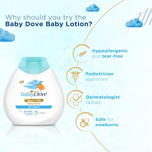 Baby Dove Rich Moisture Baby Lotion, 200 ml (Pack of 2) - Image 5