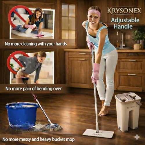 Flat Mop with Bucket
