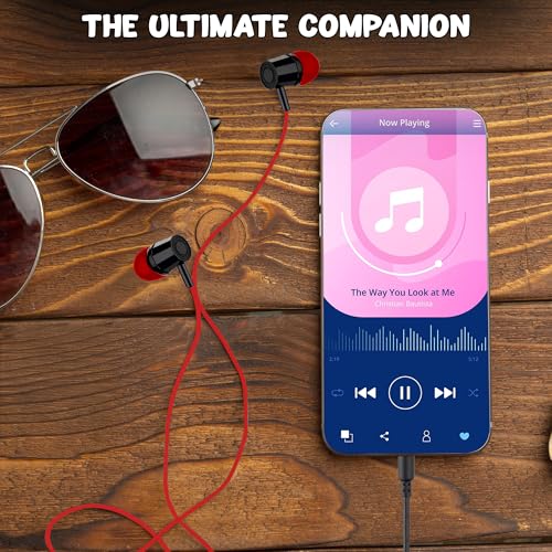 Kratos E02 Red Wired Earphones