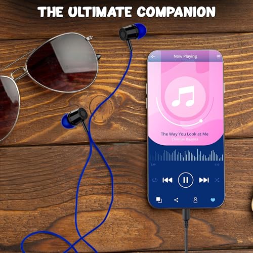 Kratos E02 Blue Wired Earphones