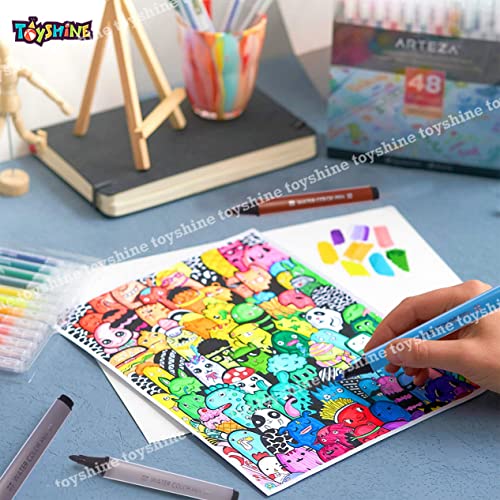 Toyshine 24 Pcs Washable Watercolor