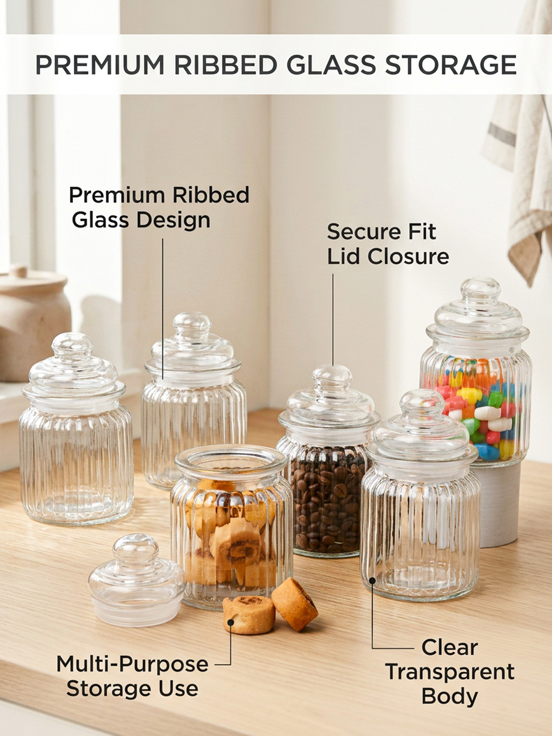 MARKET99 Set of 6 Airtight