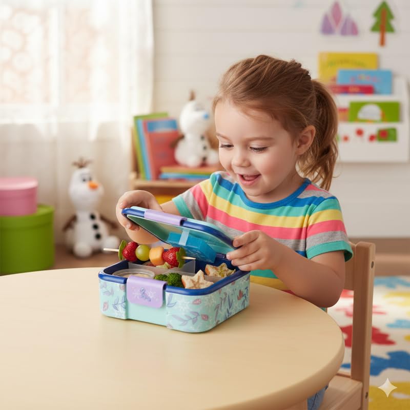STRIDERS Supreme Multi Compartment Sandwich Box Frozen Snowy Tale - Image 5