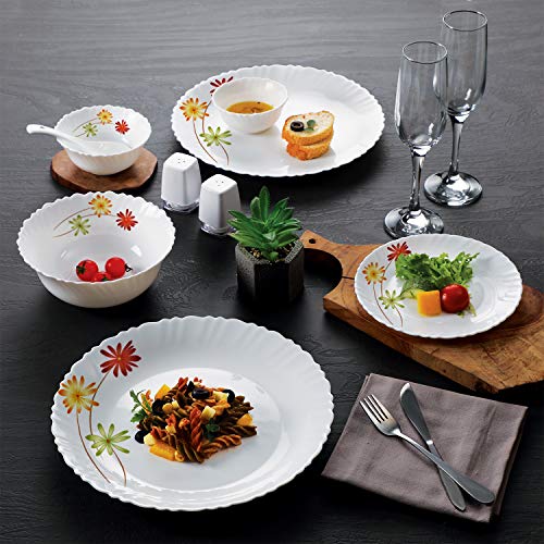 Cello Opalware Dazzle Margarita Dinner Set, 19pcs, White - Image 2