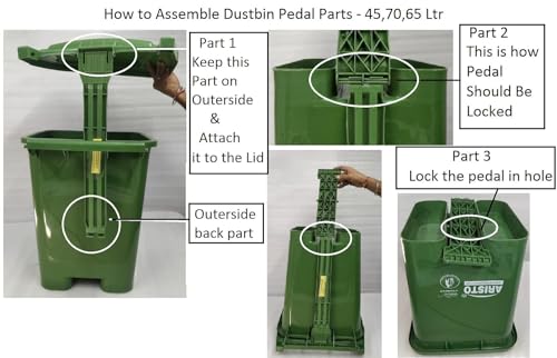 ARISTO Plastic Pedal Garbage Waste
